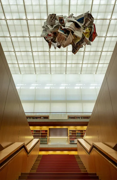 Treppe Zur Buchabteilung Der Staatsbibliothek Unter Den Linden Berlin — Stockfoto