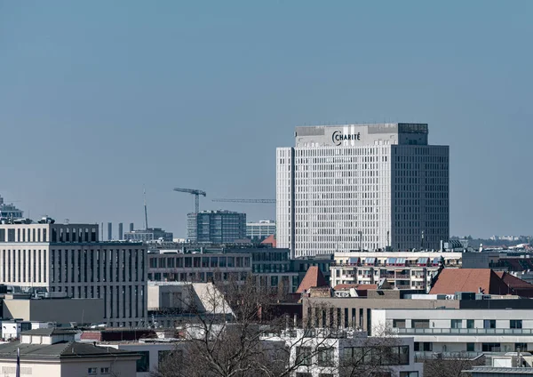 Blick Von Der Dachterrasse Des Stadtschlosses Auf Wohnhäuser Alexanderplatz Berlin — Stockfoto
