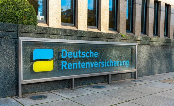 Hoofdkantoor Van Deutsche Rentenversicherung Berlijn Duitsland Rechtenvrije Stockafbeeldingen