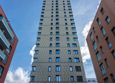 Berlin 'de modern ve tarihi mimari Schoeneberg, Berlin, Almanya