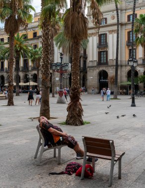Placa Reial, Barri Gotic, Gotik Mahalle, Barselona, Katalonya, İspanya