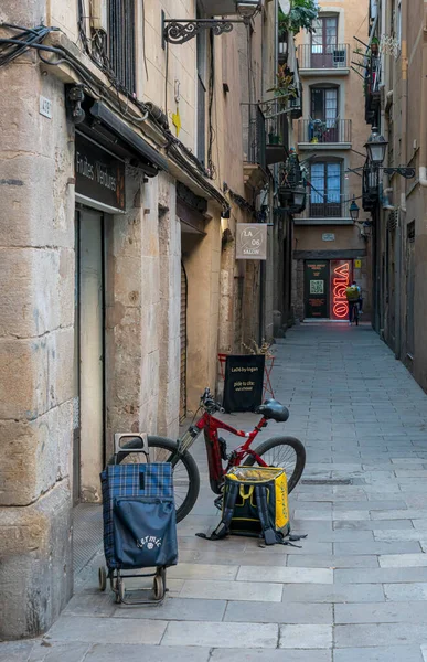 Barcelona Katalonya Spanya Küçük Sokaklar — Stok fotoğraf