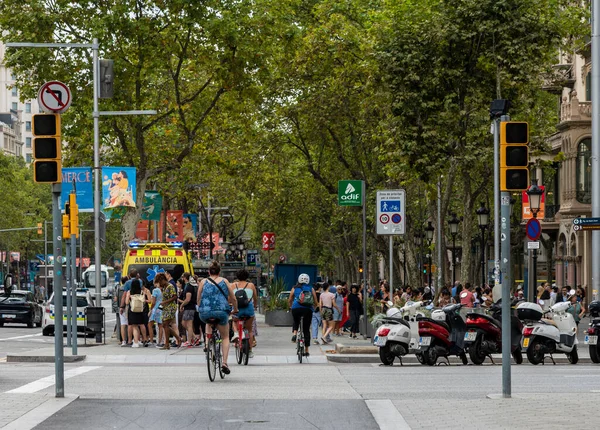 Trafic Routier Barcelona Catalogne Espagne — Photo
