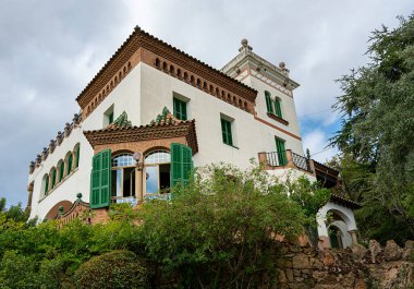 La Casa Trias, Park Guell, Barselona, Katalonya, İspanya,
