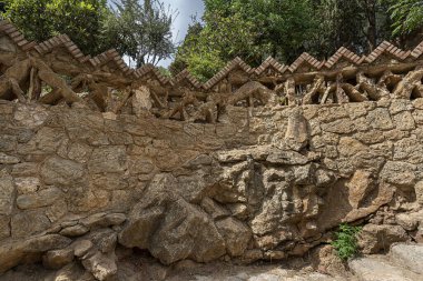 Park Guell, Antoni Gaudi, Barselona, Katalonya, İspanya
