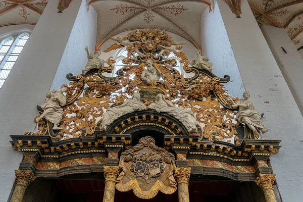 Interieur Opnamen Van Sankt Marien Church Stralsund Mecklenburg West Pommeren — Stockfoto