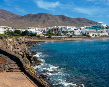 Playa de las Coloradas, Lanzarote, Kanarya Adaları, İspanya, Kasım 2022