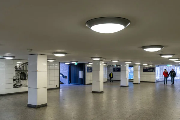 Bahnhof Anhalter Bahnhof Underground Berlim Alemanha — Fotografia de Stock