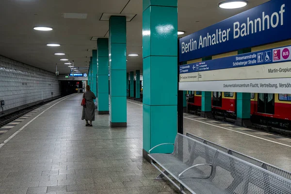 Bahnhof Anhalter Bahnhof 德国柏林地下 — 图库照片