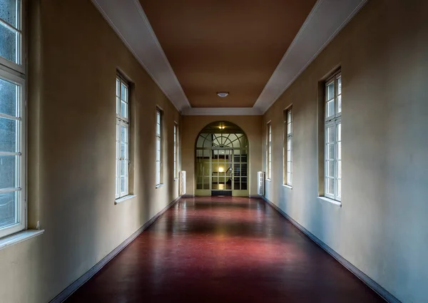 Long Deserted Hallway Spandau City Hall Berlin Germany — Stock Photo, Image