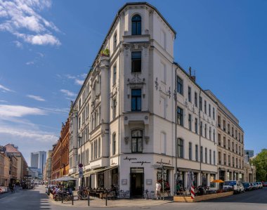 Dar köşeli ev, Mitte, Berlin, Almanya 'da Tucholskystrasse