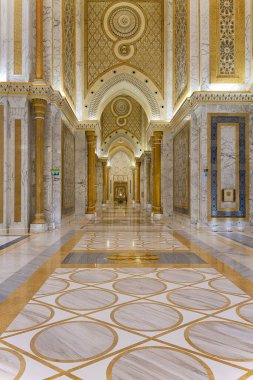 Qasr Al Watan, Başkanlık Sarayı 'nda halka açık, kapalı çekim, Abu Dabi, Birleşik Arap Emirlikleri, Asya, 2023, Aralık