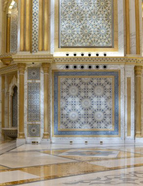 Qasr Al Watan, Başkanlık Sarayı 'nda halka açık, kapalı çekim, Abu Dabi, Birleşik Arap Emirlikleri, Asya, 2023, Aralık