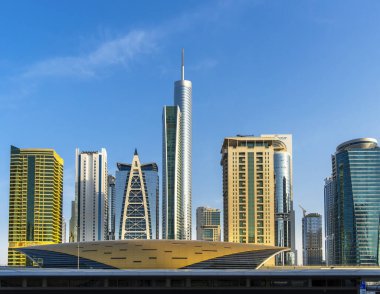Dubai, şehir merkezindeki Sobha Tren İstasyonu, Birleşik Arap Emirlikleri, Orta Doğu, Asya