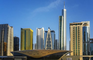 Dubai, şehir merkezindeki Sobha Tren İstasyonu, Birleşik Arap Emirlikleri, Orta Doğu, Asya