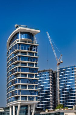 Dubai Creek, Dubai 'de Skyline, Birleşik Arap Emirlikleri, Orta Doğu, Asya