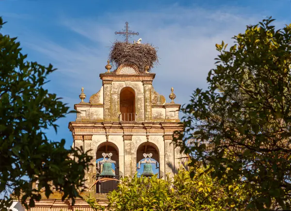 Andalusia, İspanya 'daki eski Arcos kasabasındaki kilise,