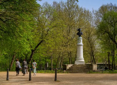 Büyük Frederick, Volkspark Friedrichshain 'de heykel, Berlin, Almanya