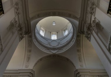 Interior shot, Collegiate Church, Salzburg, Salzburger Land, Austria clipart