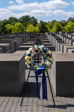 Brandenburg Kapısı 'ndaki Yahudi Soykırımı Anıtı, Berlin, Almanya