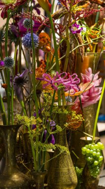sanatsal çiçek düzenlemeleri ve dekorasyonları, Alman Floristry Şampiyonası, Berlin, Almanya