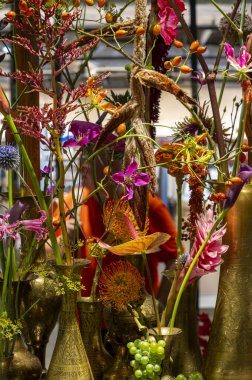 sanatsal çiçek düzenlemeleri ve dekorasyonları, Alman Floristry Şampiyonası, Berlin, Almanya