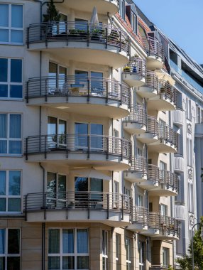 Berlin-Mitte, Almanya 'da yeni konut binası, dekoratif konut binası