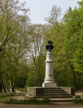 Büyük Frederick, Volkspark Friedrichshain 'de heykel, Berlin, Almanya