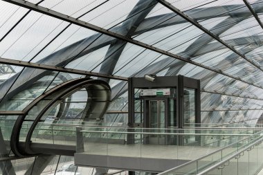 HVV Stadtbahn istasyonu ve terminal istasyonu Elbbrcken, Hamburg, Almanya