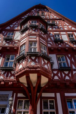 Half-timbered buildings in the old town of Miltenberg, Bavaria, Germany clipart