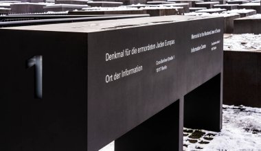 Öldürülen Avrupa Yahudileri Anıtı 'na Giriş, Berlin, Almanya