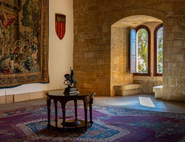 İç tasarım, Almudaina Kraliyet Sarayı, Palma de Mallorca, İspanya