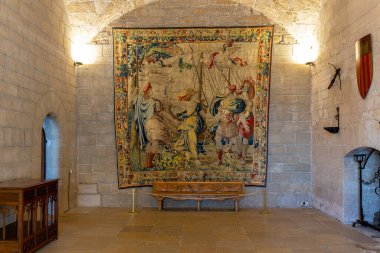 İç tasarım, Almudaina Kraliyet Sarayı, Palma de Mallorca, İspanya