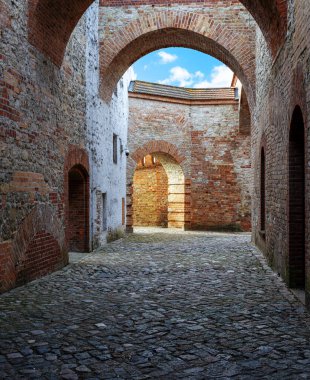 Berlin-Spandau Kalesi. Kapısı, sarayı, Basket Kralı ve Basket Kraliçesi, Berlin, Almanya.