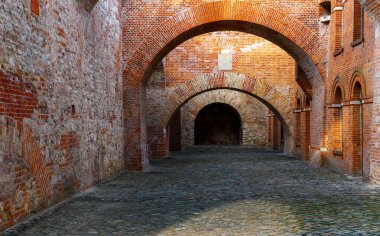 Berlin-Spandau Kalesi. Kapısı, sarayı, Basket Kralı ve Basket Kraliçesi, Berlin, Almanya.