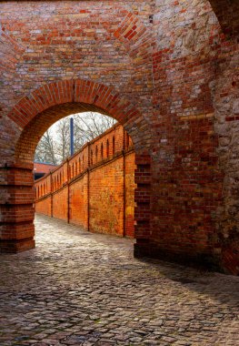 Berlin-Spandau Kalesi. Kapısı, sarayı, Basket Kralı ve Basket Kraliçesi, Berlin, Almanya.