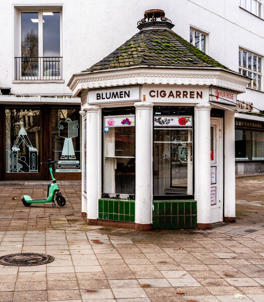 historic sales pavilion on the Kurfrstendamm in Berlin Mitte, Germany