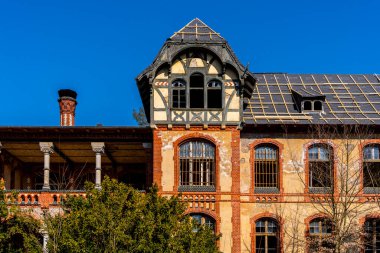 Eski tüberküloz sanatoryumu, Beelitz, Brandenburg, Almanya çevresindeki tarihi mimari