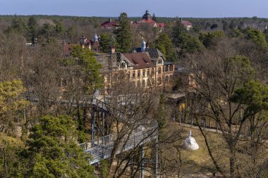 Eski tüberküloz sanatoryumu, Beelitz, Brandenburg, Almanya çevresindeki tarihi mimari