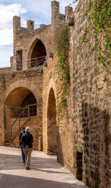 Orta Çağ Duvarları, Alcudia 'nın şehir duvarları, Mallorca, İspanya