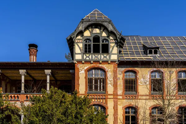 Eski tüberküloz sanatoryumu, Beelitz, Brandenburg, Almanya çevresindeki tarihi mimari