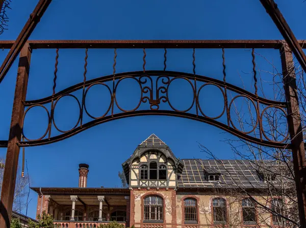 Eski tüberküloz sanatoryumu, Beelitz, Brandenburg, Almanya çevresindeki tarihi mimari