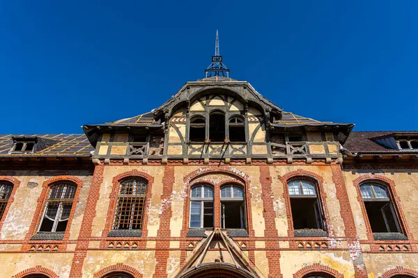 Eski tüberküloz sanatoryumu, Beelitz, Brandenburg, Almanya çevresindeki tarihi mimari