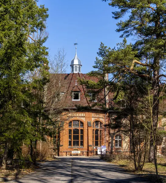 Eski tüberküloz sanatoryumu, Beelitz, Brandenburg, Almanya çevresindeki tarihi mimari