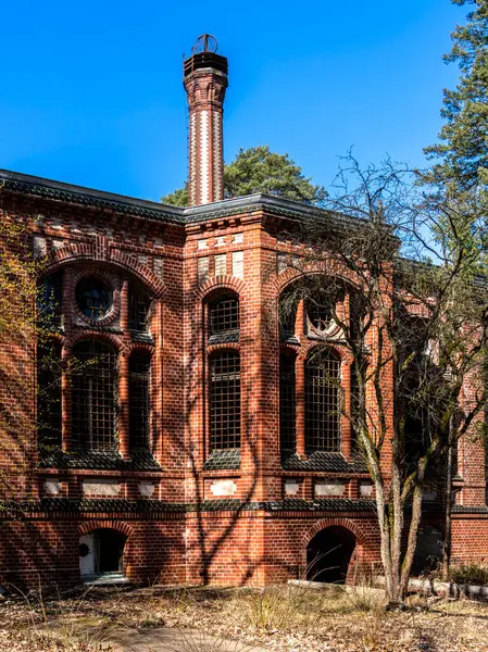 Eski tüberküloz sanatoryumu, Beelitz, Brandenburg, Almanya çevresindeki tarihi mimari