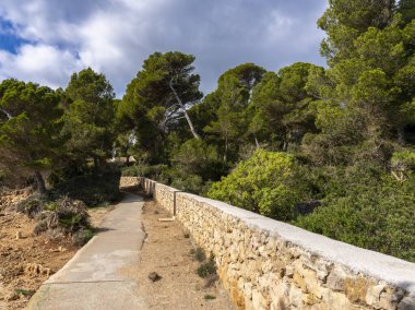 Mallorca, Cala Ratjada, Balear Adaları, İspanya 'nın kuzeyindeki manzara ve kıyı bölgesi