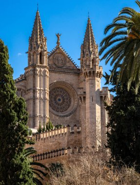 Manzaralar, mimari ve günlük şehir manzaraları, Palma de Mallorca, Balearic Adaları, İspanya