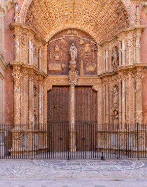 Manzaralar, mimari ve günlük şehir manzaraları, Palma de Mallorca, Balearic Adaları, İspanya