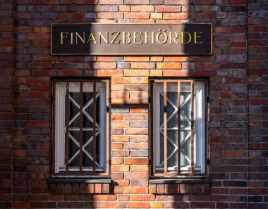 Gnsemarkt, Hamburg, Almanya Maliye Müdürlüğü 'nün tarihsel cephesi