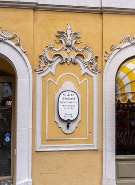 Historic architecture in the old town of Wrzburg, Bavaria, Germany